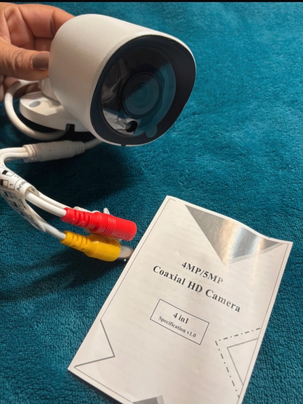 White Coaxial HD Security Camera - 4MP/5MP